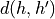 d(h,h')